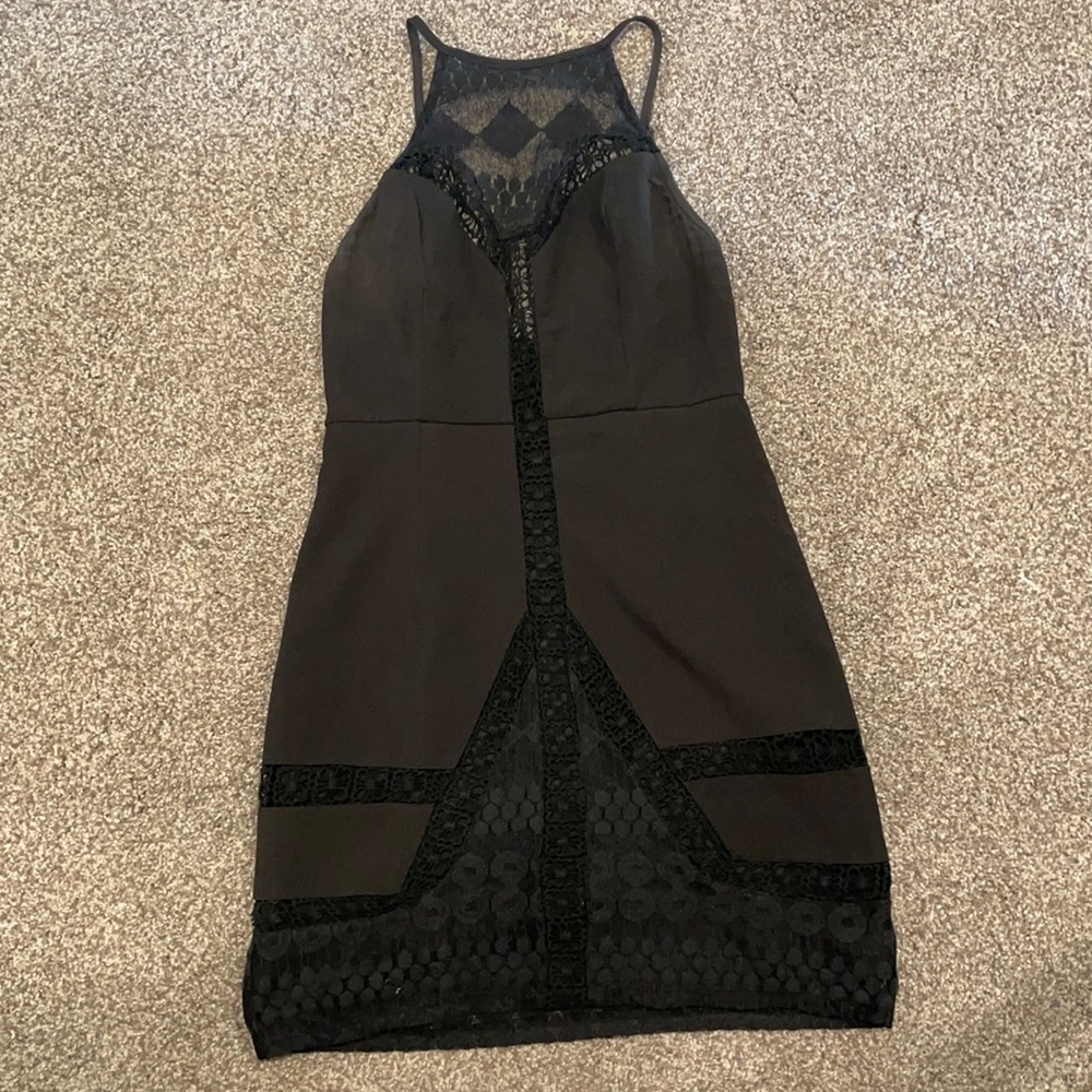 Black mini dress